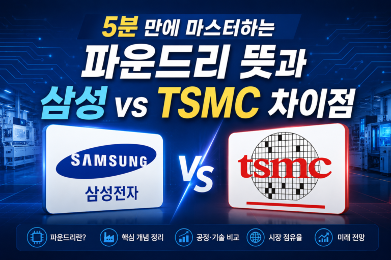 삼성전자 주주 필수 상식, 파운드리 뜻과 TSMC 차이점 3가지 완벽 비교 7 image 13